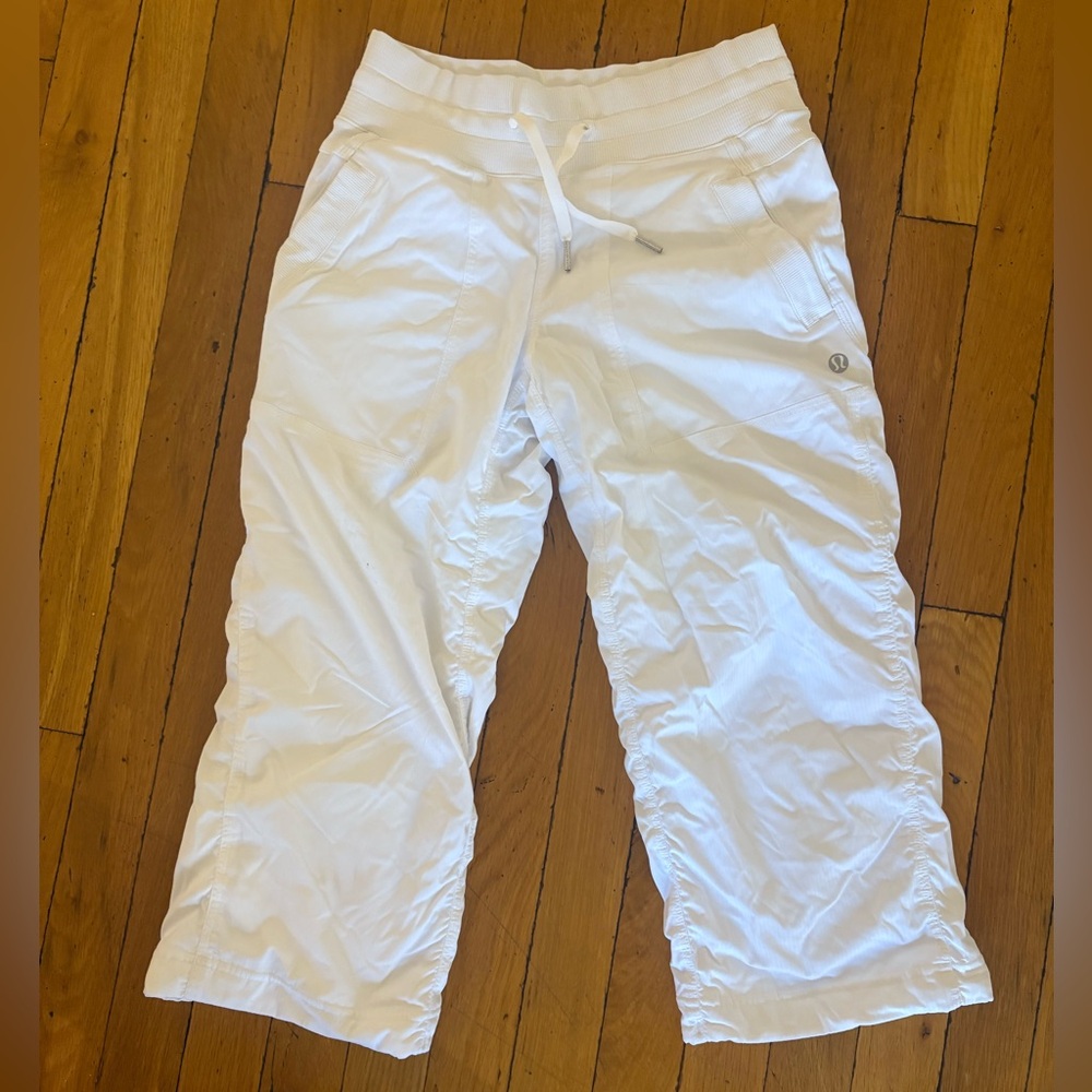 Lululemon Studio Crop Pant LINED size 2 white